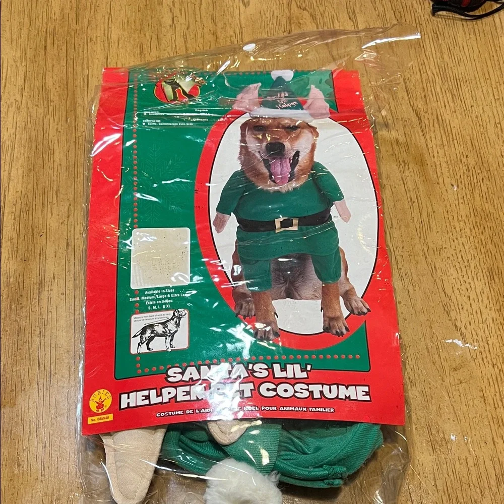 Santa's Lil Helper Pet Costume Size Small
